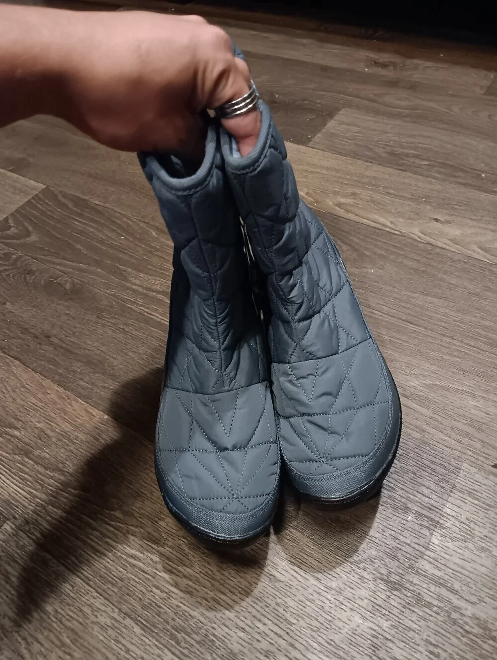 COLUMBIA Minx Slip II Women's Omni-Heat Insulated Waterproof Boot Grey Sz US 8